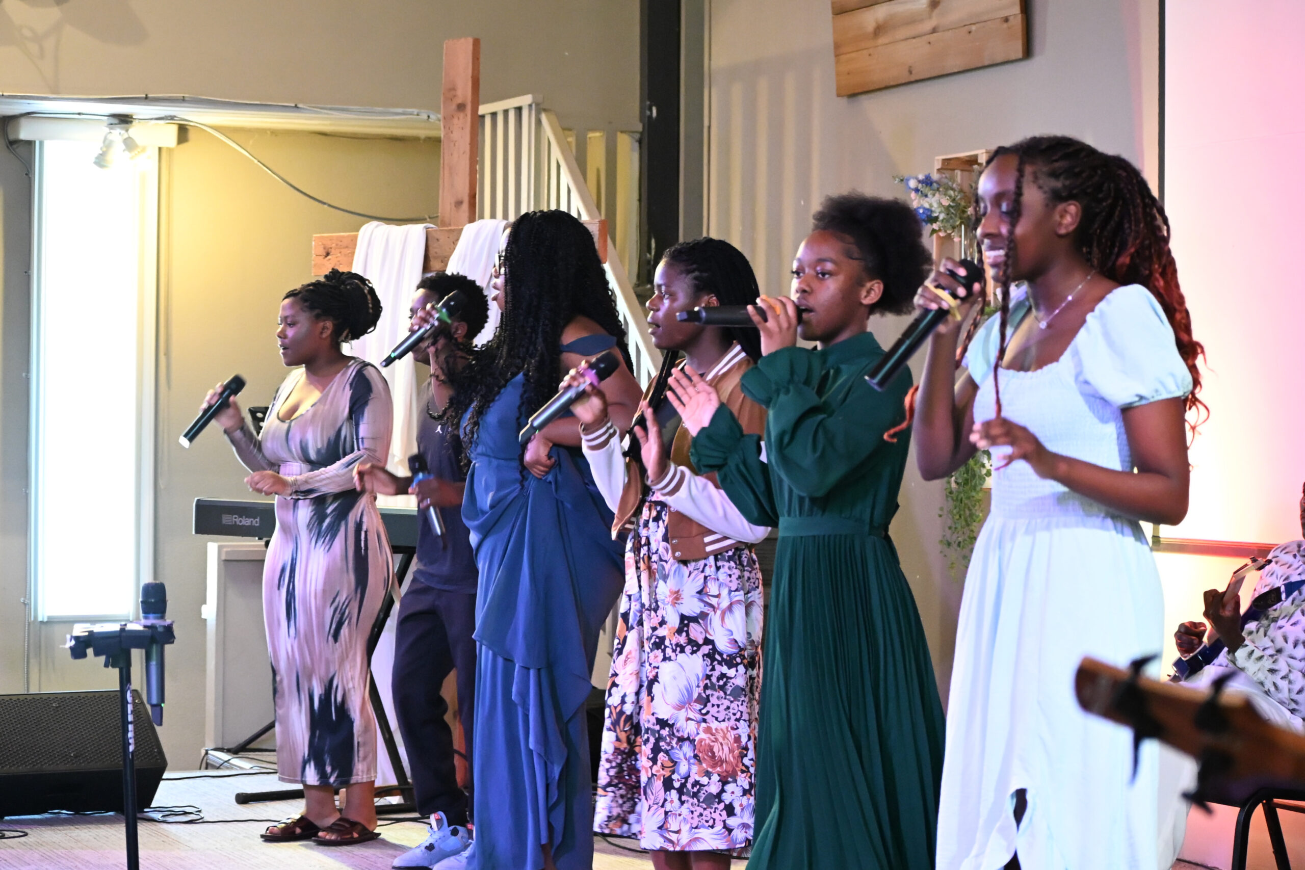 Choir and worship team practice